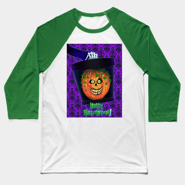 Hatty Halloween! Baseball T-Shirt by toonpainter